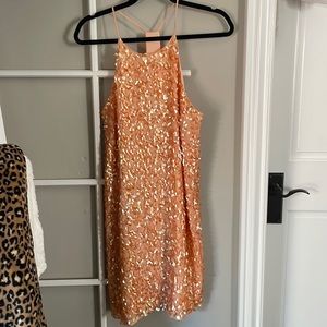 Halston Heritage sequin Mini dress